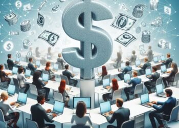 Ilustrasi bekerja online dibayar per jam dengan fleksibilitas tinggi