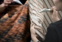 Batik Garut dengan motif khas dan warna cerah yang mencerminkan kekayaan budaya Indonesia.