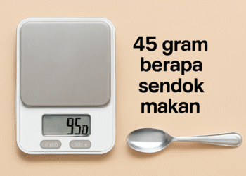 45 gram berapa sendok makan, konversi gram ke sendok makan