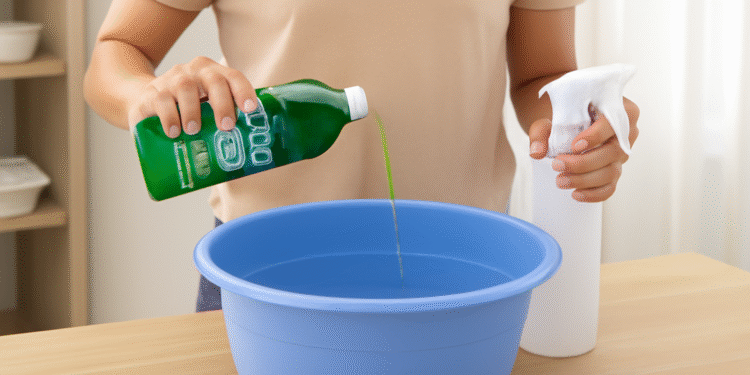 Disinfektan dari Wipol dalam botol semprot