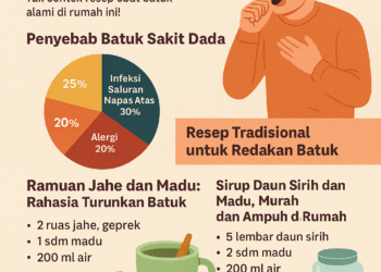 Ilustrasi bahan alami untuk obat batuk tradisional