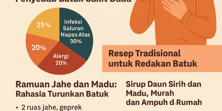 Ilustrasi bahan alami untuk obat batuk tradisional