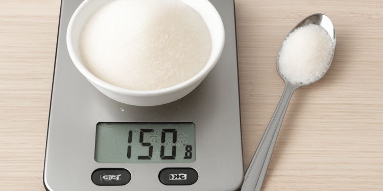 Pengukuran bahan dalam sendok makan untuk 150 gram