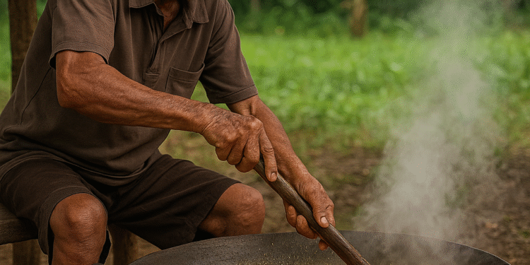 Proses pembuatan gula merah aren dari pohon nira